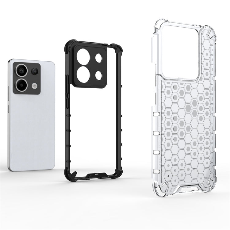 For Xiaomi Poco X6 Shockproof Honeycomb Phone Case(Black) - Xiaomi Cases by PMC TechLife | Online Shopping South Africa | PMC TechLife | Buy Now Pay Later Mobicred