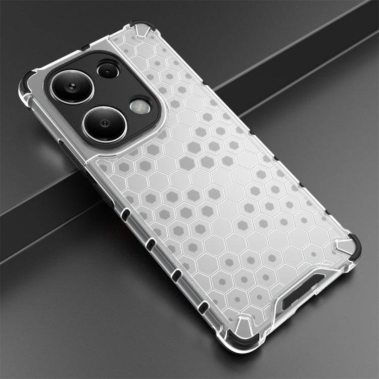 For Redmi Note 13 Pro 4G Shockproof Honeycomb Phone Case(White) - Note 13 Pro Cases by PMC Jewellery | Online Shopping South Africa | PMC Jewellery | Buy Now Pay Later Mobicred