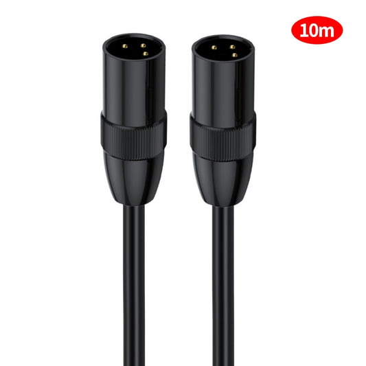JUNSUNMAY XLR Male to Male Mic Cord 3 Pin Audio Cable Balanced Shielded Cable, Length:10m - Microphone Audio Cable & Connector by JUNSUNMAY | Online Shopping South Africa | PMC Jewellery
