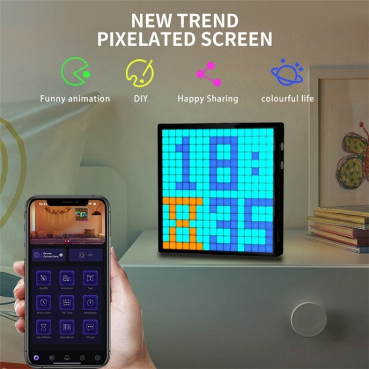 ID16 Advertising IDM Art Cyberpunk Style Cartoon Screen Fun Dynamic Desktop Pixel Screen - LED Billboard by PMC TechLife | Online Shopping South Africa | PMC TechLife | Buy Now Pay Later Mobicred