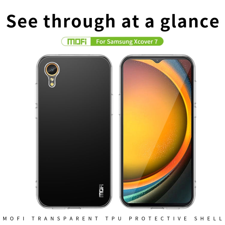 For Samsung Galaxy Xcover 7 MOFI Ming Series Ultra-thin TPU Phone Case(Transparent) - Galaxy Phone Cases by MOFI | Online Shopping South Africa | PMC Jewellery