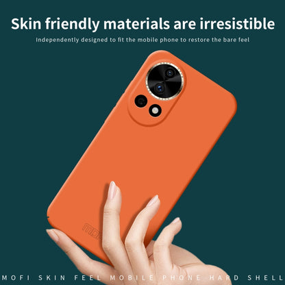 For Huawei Nova 12 MOFI Qin Series Skin Feel All-inclusive PC Phone Case(Orange) - Huawei Cases by MOFI | Online Shopping South Africa | PMC Jewellery