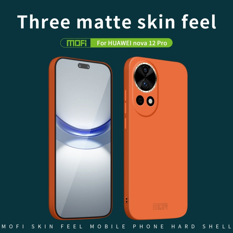 For Huawei nova 12 Pro / 12 Ultra MOFI Qin Series Skin Feel All-inclusive PC Phone Case(Blue) - Huawei Cases by MOFI | Online Shopping South Africa | PMC Jewellery | Buy Now Pay Later Mobicred