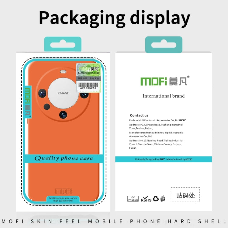 For Huawei Mate 60 MOFI Qin Series Skin Feel All-inclusive PC Phone Case(Orange) - Huawei Cases by MOFI | Online Shopping South Africa | PMC Jewellery