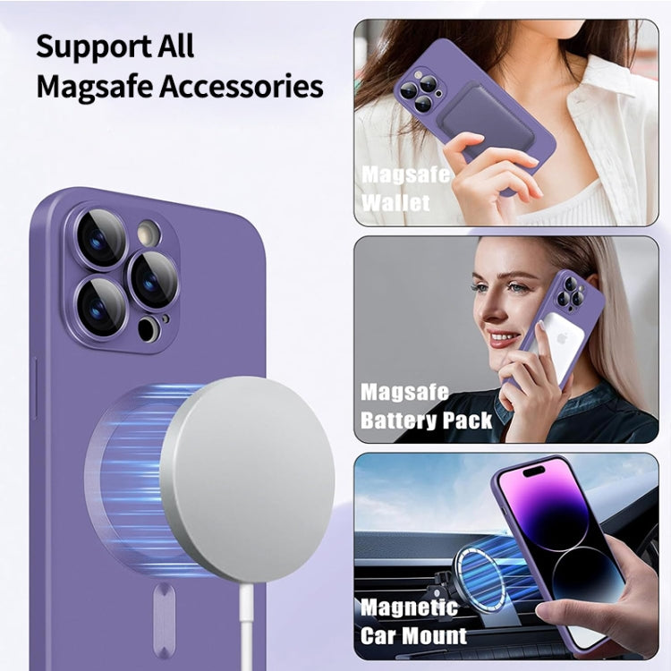 For iPhone 16 ENKAY MagSafe Matte TPU Phone Case with Lens Film(Dark Blue) - iPhone 16 Cases by ENKAY | Online Shopping South Africa | PMC Jewellery | Buy Now Pay Later Mobicred