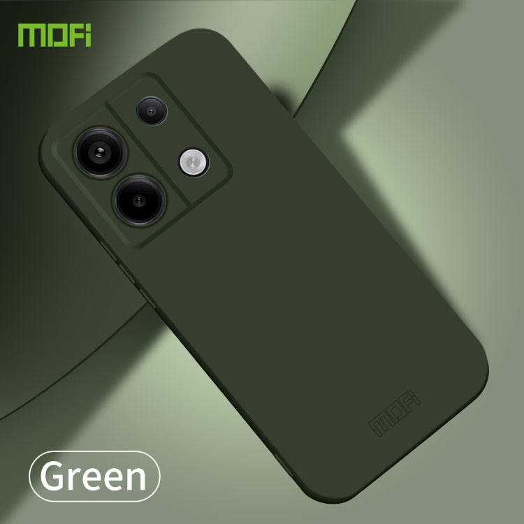 For Xiaomi Redmi Note 13 MOFI Qin Series Skin Feel All-inclusive PC Phone Case(Green) - Note 13 Cases by MOFI | Online Shopping South Africa | PMC Jewellery