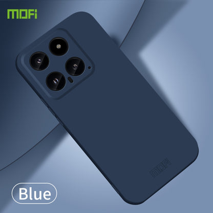 For Xiaomi 14 MOFI Qin Series Skin Feel All-inclusive PC Phone Case(Blue) - 14 Cases by MOFI | Online Shopping South Africa | PMC Jewellery