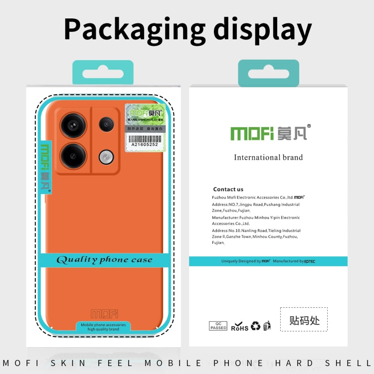 For Xiaomi 14 MOFI Qin Series Skin Feel All-inclusive PC Phone Case(Orange) - 14 Cases by MOFI | Online Shopping South Africa | PMC Jewellery