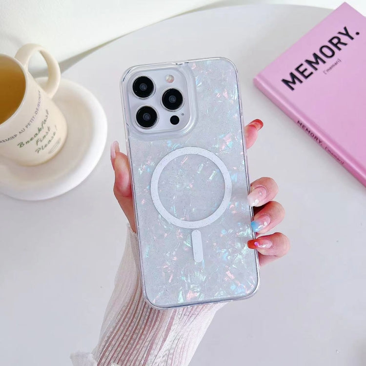 For iPhone 14 Pro Shell Texture MagSafe TPU Phone Case(Dazzling) - iPhone 14 Pro Cases by PMC Jewellery | Online Shopping South Africa | PMC Jewellery