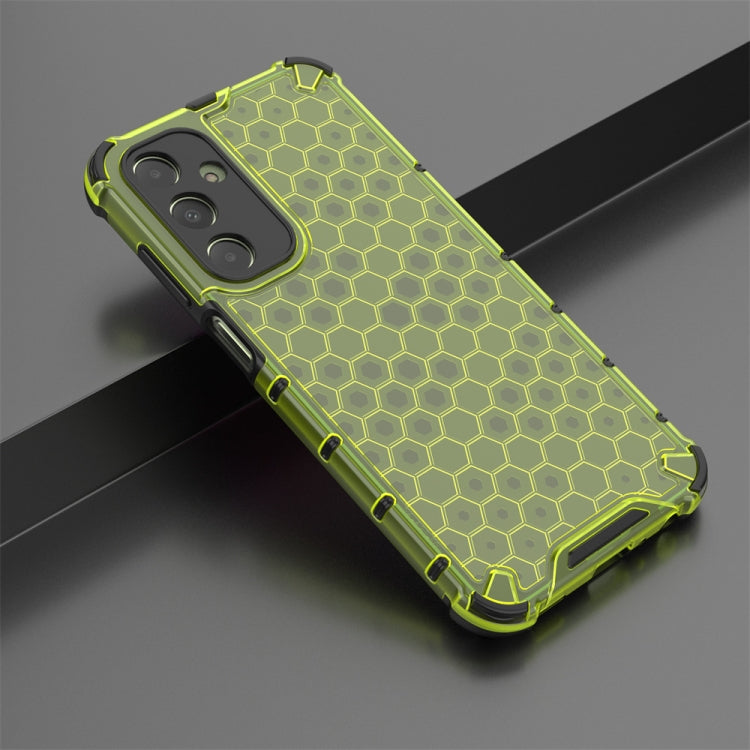 For Samsung Galaxy A25 5G Shockproof Honeycomb Phone Case(Green) - Galaxy Phone Cases by PMC Jewellery | Online Shopping South Africa | PMC Jewellery