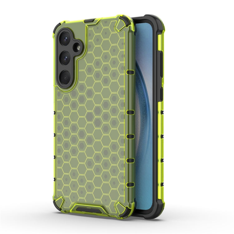 For Samsung Galaxy A55 Shockproof Honeycomb Phone Case(Green) - Galaxy Phone Cases by PMC Jewellery | Online Shopping South Africa | PMC Jewellery