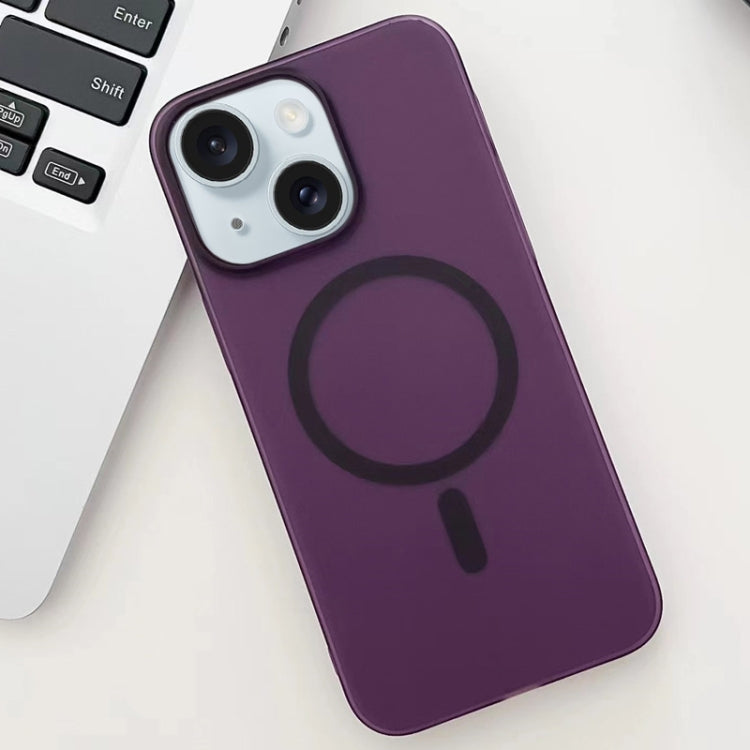 For iPhone 15 Plus Ice Fog MagSafe PC Phone Case(Purple) - iPhone 15 Plus Cases by PMC Jewellery | Online Shopping South Africa | PMC Jewellery