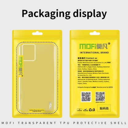 For Motorola Moto G34 MOFI Ming Series Ultra-thin TPU Phone Case(Transparent) - Motorola Cases by MOFI | Online Shopping South Africa | PMC Jewellery