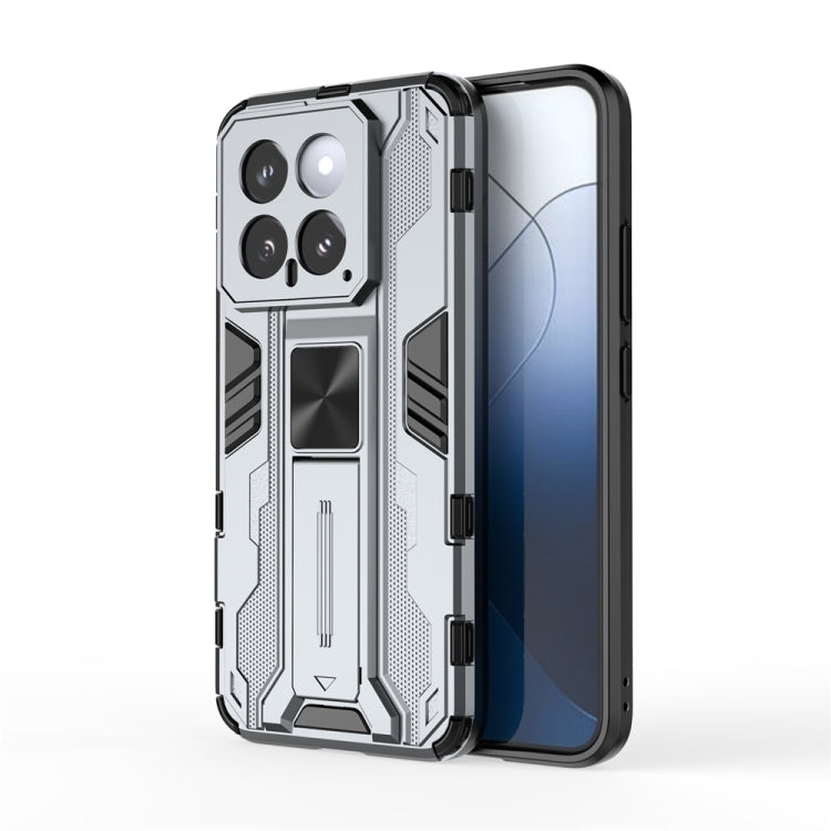 For Xiaomi 14 Supersonic Armor PC Hybrid TPU Phone Case(Grey) - 14 Cases by PMC TechLife | Online Shopping South Africa | PMC TechLife | Buy Now Pay Later Mobicred
