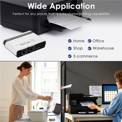 WAVLINK NU516U1 USB2.0 Wireless Printer Server With 10 / 100Mbps LAN / Bridge WiFi(EU Plug) - Printer Accessories by WAVLINK | Online Shopping South Africa | PMC Jewellery