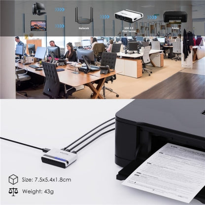 WAVLINK NU516U1 USB2.0 Wireless Printer Server With 10 / 100Mbps LAN / Bridge WiFi(UK Plug) - Printer Accessories by WAVLINK | Online Shopping South Africa | PMC Jewellery | Buy Now Pay Later Mobicred