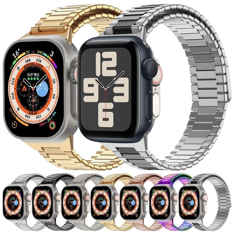 For Apple Watch Series 3 42mm Bamboo Magnetic Stainless Steel Metal Watch Strap(Color) - Watch Bands by PMC Jewellery | Online Shopping South Africa | PMC Jewellery