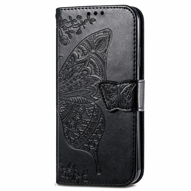 For Blackview A96 Butterfly Love Flower Embossed Leather Phone Case(Black) - More Brand by PMC Jewellery | Online Shopping South Africa | PMC Jewellery