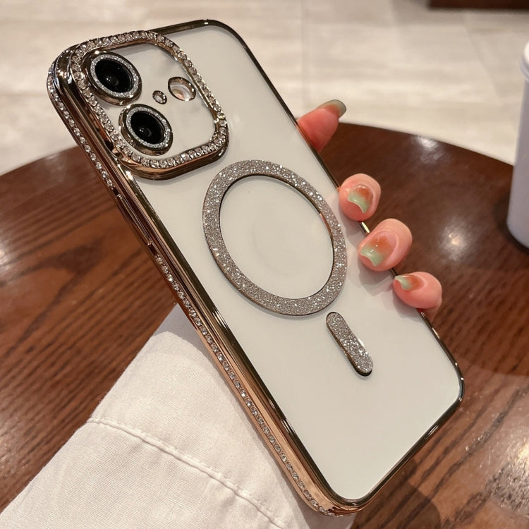 For iPhone 16 Plus Diamond Plated MagSafe TPU Phone Case(Gold) - free shipping - PMC TechLife - Order now!