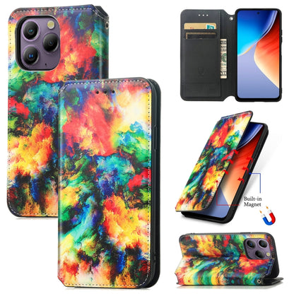 For Blackview  A96 CaseNeo Colorful Magnetic Leather Phone Case(Colorful Cloud) - More Brand by PMC Jewellery | Online Shopping South Africa | PMC Jewellery