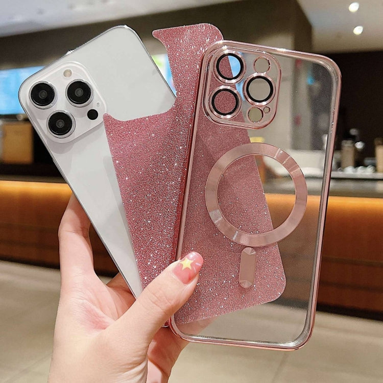 For iPhone 16 MagSafe Glitter Electroplating TPU Phone Case(Black) - iPhone 16 Cases by PMC TechLife | Online Shopping South Africa | PMC TechLife | Buy Now Pay Later Mobicred