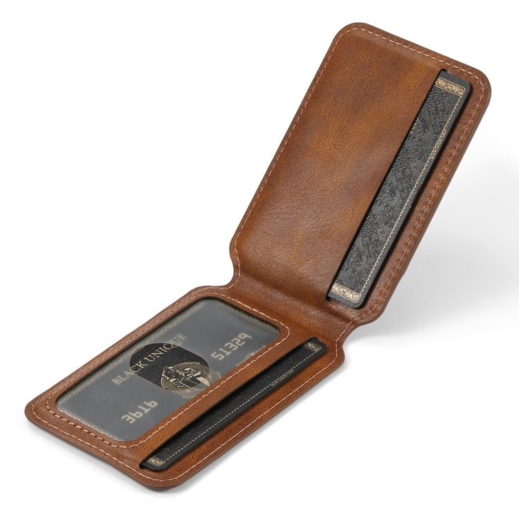 For Samsung Galaxy S22 5G Suteni H15 MagSafe Oil Eax Leather Detachable Wallet Back Phone Case(Khaki) - Galaxy S22 5G Cases by Suteni | Online Shopping South Africa | PMC Jewellery