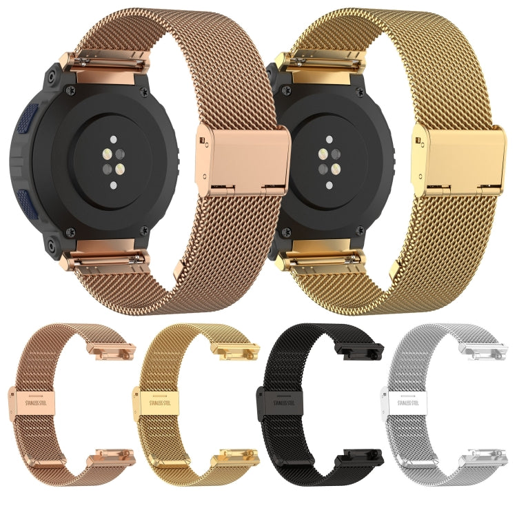 For Amazfit Active Edge A2212 Milan Mesh Single Buckle Watch Band(Silver) - free shipping - PMC TechLife - Order now!
