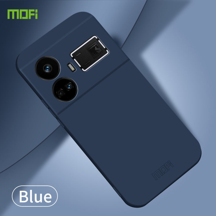 For Realme GT5 MOFI Qin Series Skin Feel All-inclusive PC Phone Case(Blue) - Realme Cases by MOFI | Online Shopping South Africa | PMC Jewellery