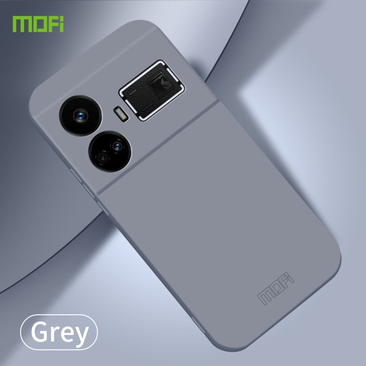 For Realme GT5 MOFI Qin Series Skin Feel All-inclusive PC Phone Case(Gray) - Realme Cases by MOFI | Online Shopping South Africa | PMC Jewellery