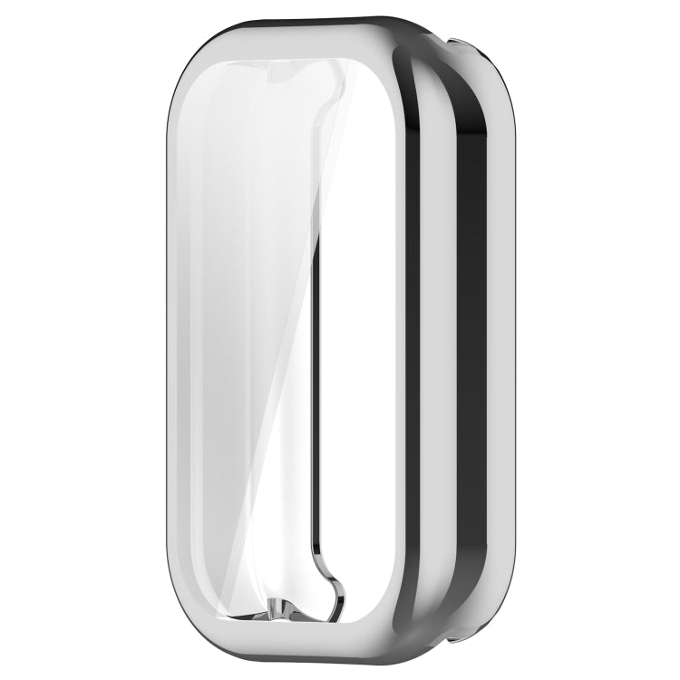 For Xiaomi Smart Band 8 Active Full Package TPU Electroplated Watch Protective Case(Silver) - Watch Cases by PMC TechLife | Online Shopping South Africa | PMC TechLife | Buy Now Pay Later Mobicred