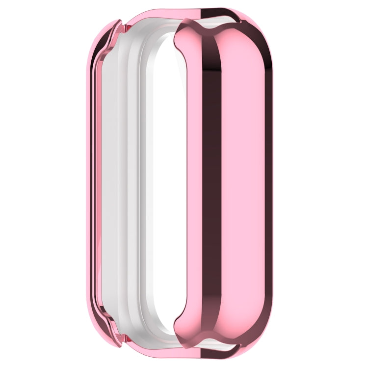 For Xiaomi Smart Band 8 Active Full Package TPU Electroplated Watch Protective Case(Pink) - Watch Cases by PMC TechLife | Online Shopping South Africa | PMC TechLife | Buy Now Pay Later Mobicred