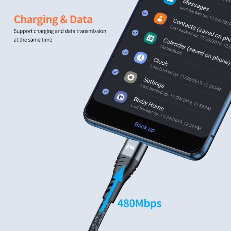 ENKAY 3-in-1 6A USB to Type-C / 8 Pin / Micro USB Multifunction Fast Charging Cable, Cable Length:1m(Black) - free shipping - PMC Jewellery - Order now!