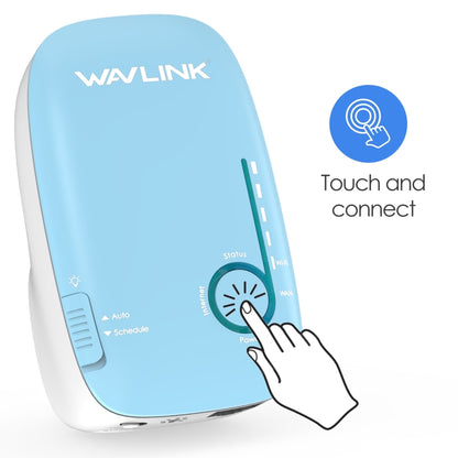 WAVLINK WN576K2 AC1200 Household WiFi Router Network Extender Dual Band Wireless Repeater, Plug:US Plug (Blue) - Wireless Routers by WAVLINK | Online Shopping South Africa | PMC Jewellery | Buy Now Pay Later Mobicred