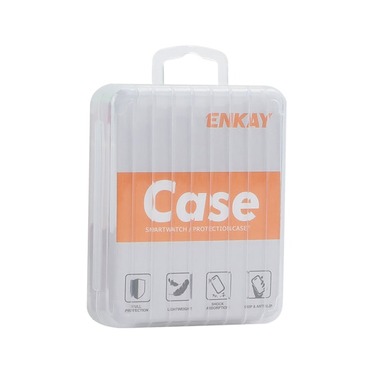 For Amazfit Balance A2286 ENKAY Hat-Prince Full Coverage Tempered Glass Film Integrated PC Watch Case(Transparent) - Watch Cases by ENKAY | Online Shopping South Africa | PMC Jewellery | Buy Now Pay Later Mobicred