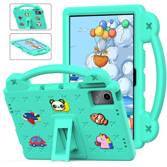 For Lenovo Tab P11 / J606F Handle Kickstand Children EVA Shockproof Tablet Case(Mint Green) - Lenovo by PMC Jewellery | Online Shopping South Africa | PMC Jewellery | Buy Now Pay Later Mobicred