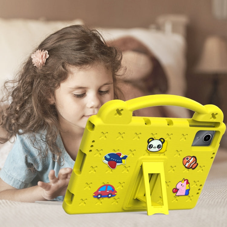 For TCL Tab 11 9466x3 Handle Kickstand Children EVA Shockproof Tablet Case(Yellow) - Others by PMC TechLife | Online Shopping South Africa | PMC TechLife | Buy Now Pay Later Mobicred