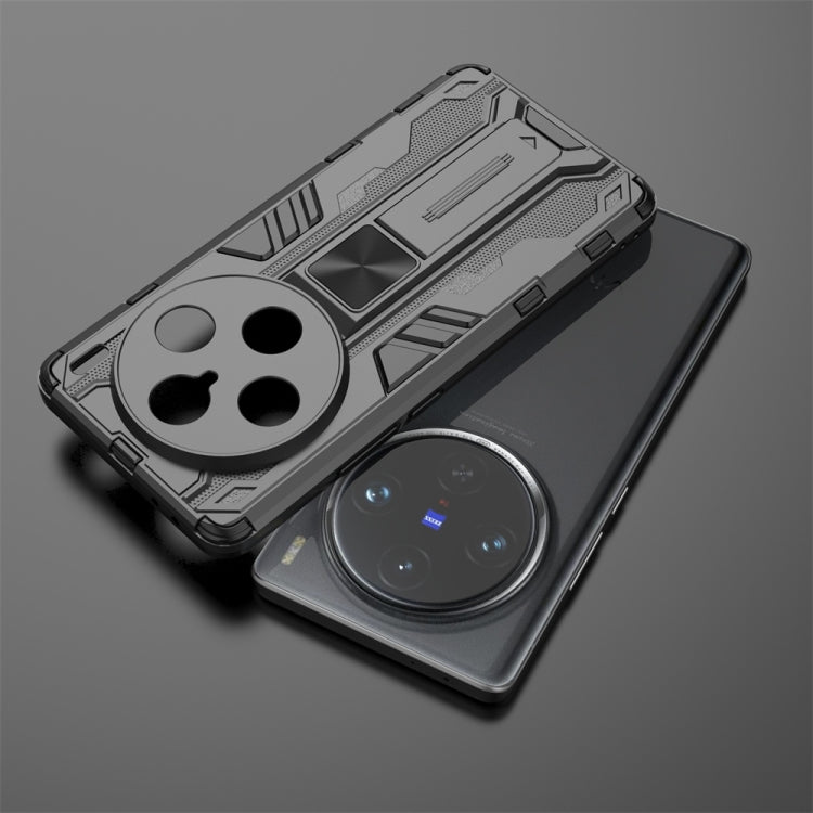 For vivo X100 Pro Supersonic Armor PC Hybrid TPU Phone Case(Black) - vivo Tempered Glass by imak | Online Shopping South Africa | PMC TechLife | Buy Now Pay Later Mobicred