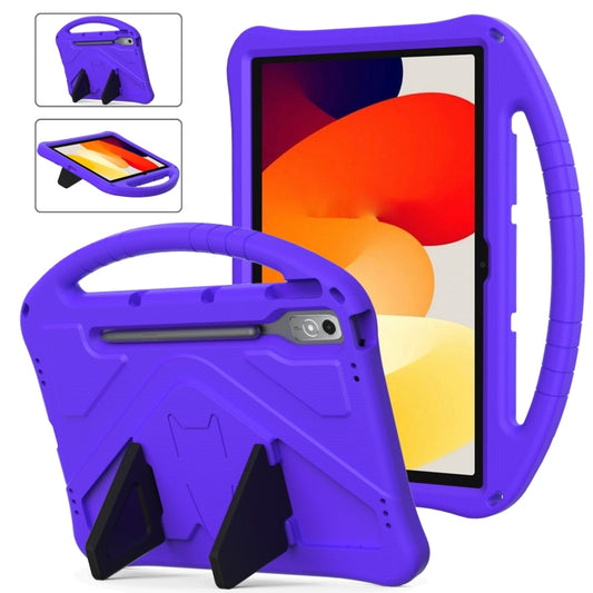 For Lenovo Tab P12 EVA Shockproof Tablet Case with Holder(Purple) - Lenovo by PMC Jewellery | Online Shopping South Africa | PMC Jewellery | Buy Now Pay Later Mobicred