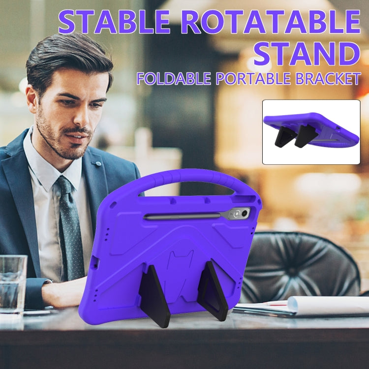 For Lenovo Tab P12 EVA Shockproof Tablet Case with Holder(Purple) - Lenovo by PMC TechLife | Online Shopping South Africa | PMC TechLife | Buy Now Pay Later Mobicred