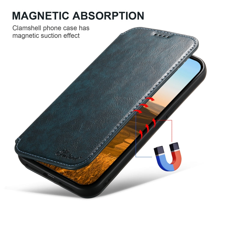 For iPhone 16 Pro Suteni J05 Leather Magnetic MagSafe Phone Case(Blue) - iPhone 16 Pro Cases by Suteni | Online Shopping South Africa | PMC Jewellery | Buy Now Pay Later Mobicred