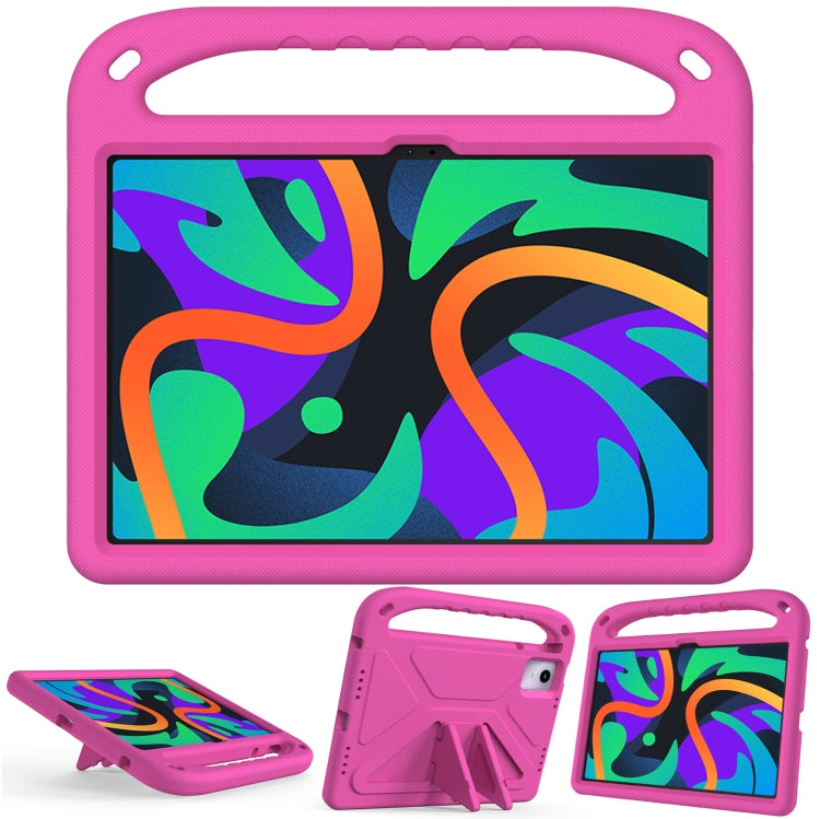 For Lenovo Tab  P12 / Xiaoxin Pad Pro 12.7 Handle EVA Shockproof Tablet Case with Holder(Rose Red) - Lenovo by PMC TechLife | Online Shopping South Africa | PMC TechLife | Buy Now Pay Later Mobicred
