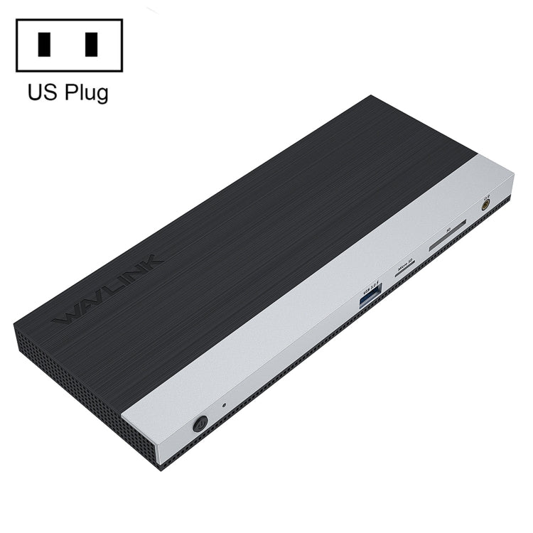 WAVLINK WL-UMD01 USB3.0 Splitter Docking Station Gigabit Ethernet / DP / HD Cable Converter(US Plug) - free shipping - PMC Jewellery - Order now!