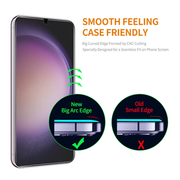 For Samsung Galaxy S24 / S25 ENKAY 0.18mm High Aluminum-silicon Tempered Glass Film, Support Ultrasonic Fingerprint Unclock - Galaxy S24 5G Tempered Glass by ENKAY | Online Shopping South Africa | PMC Jewellery | Buy Now Pay Later Mobicred