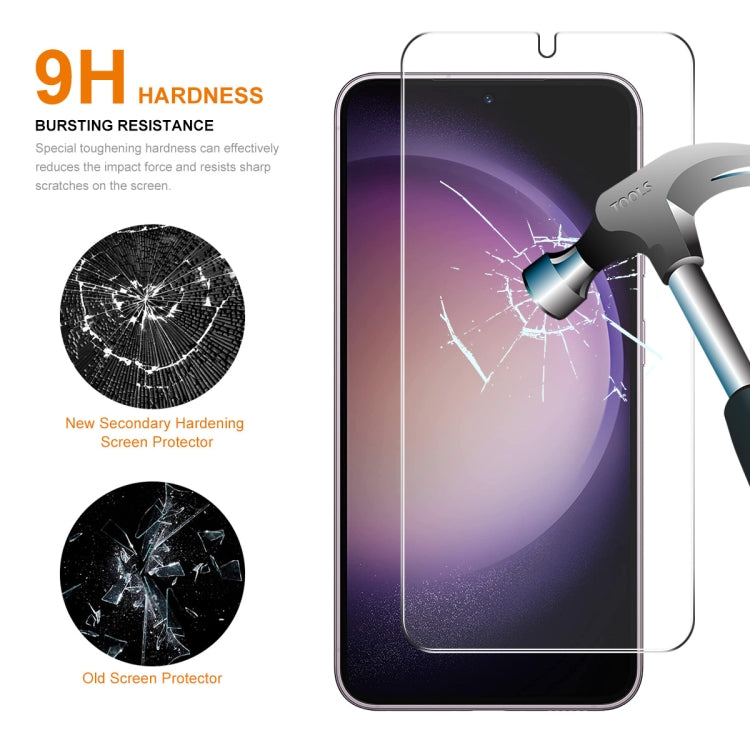 For Samsung Galaxy S24 5G 5pcs ENKAY 0.18mm High Aluminum-silicon Tempered Glass Film, Support Ultrasonic Fingerprint Unclock - Galaxy S24 5G Tempered Glass by ENKAY | Online Shopping South Africa | PMC Jewellery | Buy Now Pay Later Mobicred