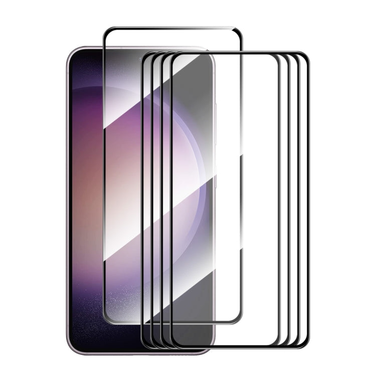 For Samsung Galaxy S24 5G 5pcs ENKAY Hat-Prince 0.18mm High Aluminum-silicon Tempered Glass Film, Support Ultrasonic Fingerprint Unclock - Galaxy S24 5G Tempered Glass by ENKAY | Online Shopping South Africa | PMC Jewellery | Buy Now Pay Later Mobicred