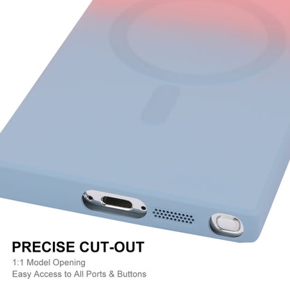 For Samsung Galaxy S24 Ultra 5G ENKAY Hat-Prince MagSafe Rainbow Gradient Silicone Phone Case with Lens Film(Purple Blue) - Galaxy S24 Ultra 5G Cases by ENKAY | Online Shopping South Africa | PMC Jewellery | Buy Now Pay Later Mobicred