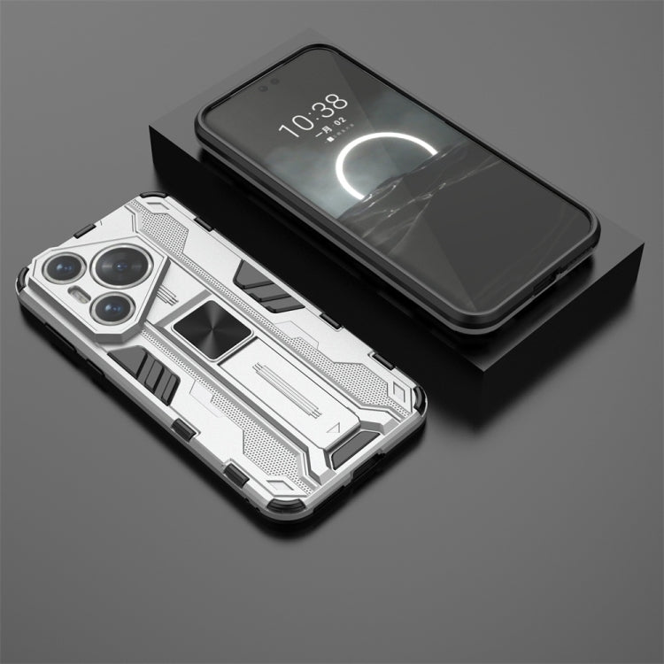 For  Huawei Pura 70 Supersonic Armor PC Hybrid TPU Phone Case(Silver) - Huawei Cases by PMC Jewellery | Online Shopping South Africa | PMC Jewellery | Buy Now Pay Later Mobicred