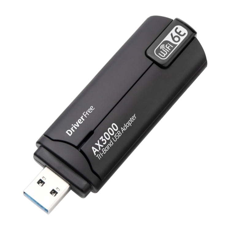 WD-AX3000 For Desktop PC WiFi Receiver USB 3.0 WiFi6 Driver Free Wireless Network Card(Black) - free shipping - PMC Jewellery - Order now!