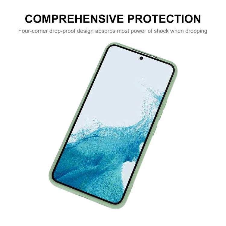 For Samsung Galaxy S24+ 5G ENKAY Liquid Silicone Soft Shockproof Phone Case(Light Green) - Galaxy S24+ 5G Cases by ENKAY | Online Shopping South Africa | PMC Jewellery | Buy Now Pay Later Mobicred