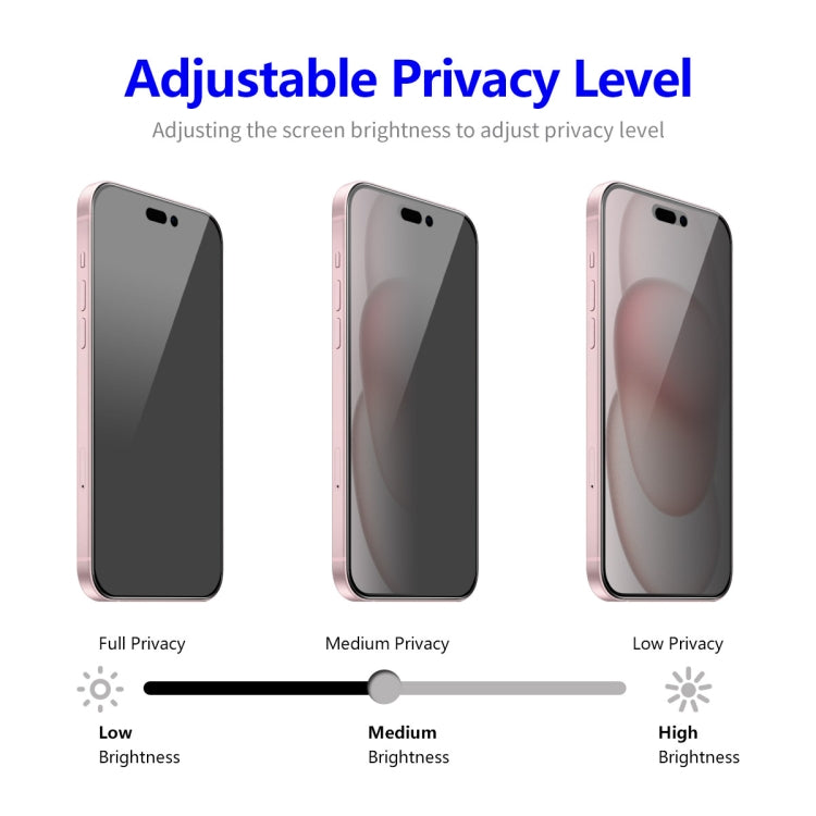 For iPhone 15 Plus / 16 Plus ENKAY Easy Install Anti-peeping Privacy Full Screen Tempered Glass Film - iPhone 15 Plus Tempered Glass by ENKAY | Online Shopping South Africa | PMC Jewellery | Buy Now Pay Later Mobicred